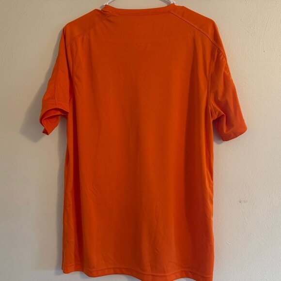 Reebok Orange Athletic T-Shirt Size Large Lightweight Moisture-Short Sleeve - Picture 3 of 3
